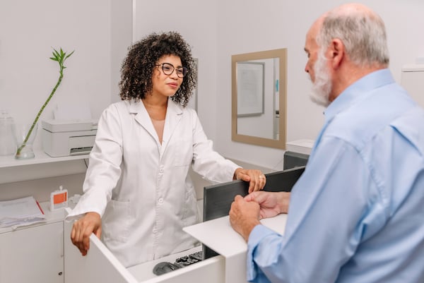 As part of their patient-centric approach, a staff member at a clinical research site connects with a member of a patient population following a difficult visit